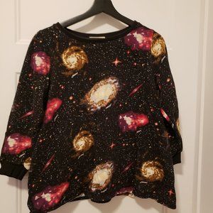 3/4 Sleeve Space Sweater - M